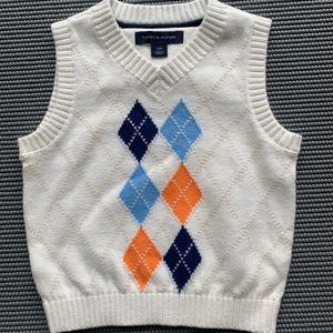 “SAMPLE” Tommy Hilfiger Sweater Vest 12M - Argyle